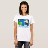 Flug Schiff bei der Anlandung T-Shirt (Vorne ganz)