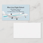 Flug-Schullehrer Visitenkarte (Vorne/Hinten)