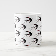 Flug Schwarze Schwalben Muster