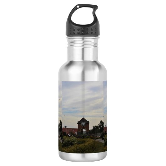 Flug über dem Glockenturm Edelstahlflasche (Vorderseite)