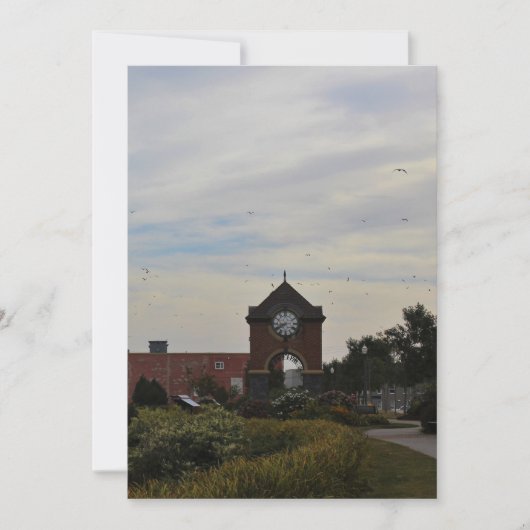 Flug über dem Glockenturm Einladung (Vorderseite)