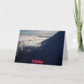 Flug über den Osorno-Vulkan, Chile Karte (Vorderseite)