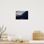 Flug über den Osorno-Vulkan, Chile Poster (Küche)