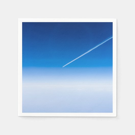 Flug über den Wolken Serviette (Vorderseite)