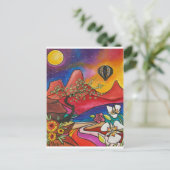 Flug über die Zion Post Card von Studio Burke© Postkarte (Stehend Vorderseite)