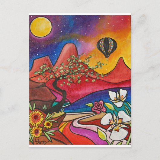 Flug über die Zion Post Card von Studio Burke© Postkarte (Vorderseite)