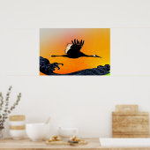 Flug über Ozeane Poster (Küche)