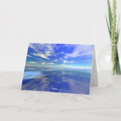 Flug über Wasser - Geburtstag (Schablone) Karte (Rückseite)