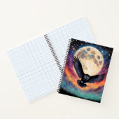 Flug unter Vollmond Notizblock (Innenseite)