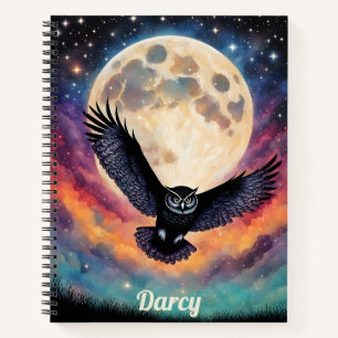 Flug unter Vollmond Notizblock