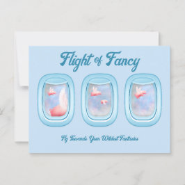 Flug von Extravaganten Schweinen in der Vergangenh Postkarte