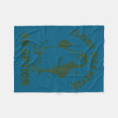 Flug war nie eine Option Fleecedecke (Vorderseite (Horizontal))
