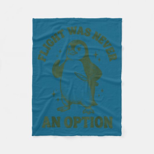 Flug war nie eine Option Fleecedecke (Vorderseite)