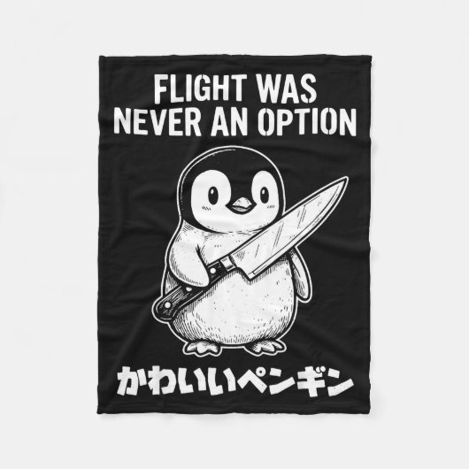 Flug war nie eine Option Fleecedecke (Vorderseite)