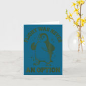 Flug war nie eine Option Karte (Gelbe Blume)