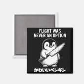 Flug war nie eine Option Magnet (Vorderseite/Rückseite)