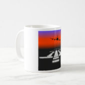 Flugabend Landung Kaffeetasse (Vorderseite Links)