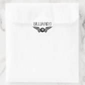 Flugachtball-Billard Runder Aufkleber (Tasche)