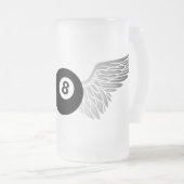 Flugachtball Mattglas Bierglas (VorderseiteRechts)