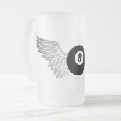 Flugachtball Mattglas Bierglas (Vorderseite Links)