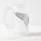 Flugachtball Mattglas Bierglas (Links)