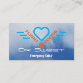 Flugarzt Visitenkarte (Vorderseite)