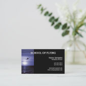 Flugausbildung PERSONALISIEREN Visitenkarte (Stehend Vorderseite)