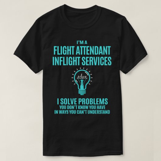 Flugbegleitende Inflight Services zur Lösung des P T-Shirt (Design vorne)