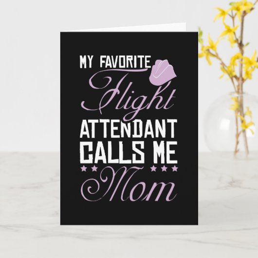 Flugbegleitende Mama Karte (Gelbe Blume)