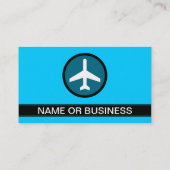 FLUGBEGLEITER-Blasen Visitenkarte (Rückseite)