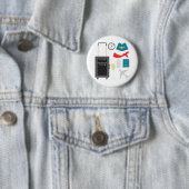 Flugbegleiter Button (Beispiel)