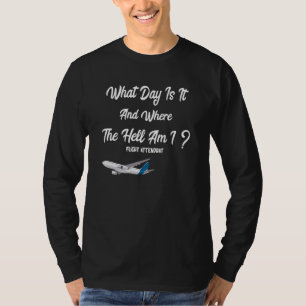 Flugbegleiter Crew in der Kabine T-Shirt