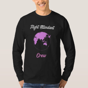 Flugbegleiter Crew Stewardess Team Aviation Squ T-Shirt