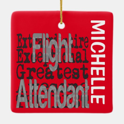 Flugbegleiter CUSTOM Keramikornament (Rückseite)