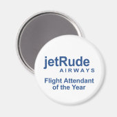 Flugbegleiter des Jahres Magnet (Vorderseite/Rückseite)