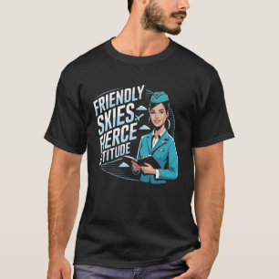 Flugbegleiter Flughafen Jobs Kabinenbesatzung Flug T-Shirt