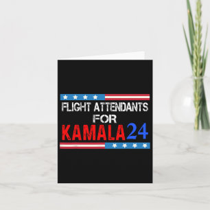Flugbegleiter für Kamala Harris 2024 Karte