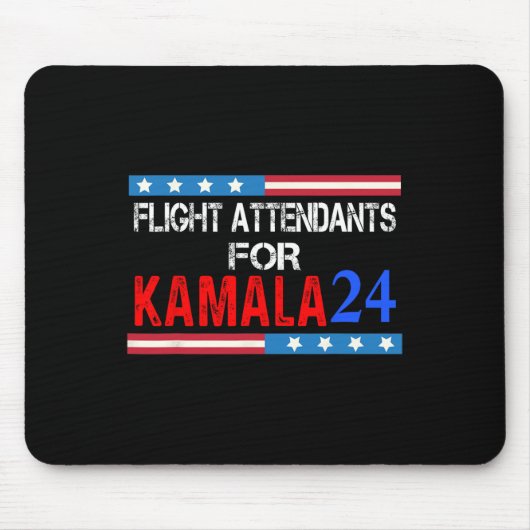 Flugbegleiter für Kamala Harris 2024 Mousepad (Vorne)