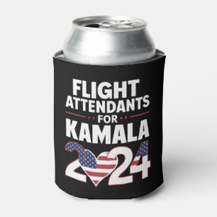 Flugbegleiter für Kamala Harris Wahl 2024 Dosenkühler