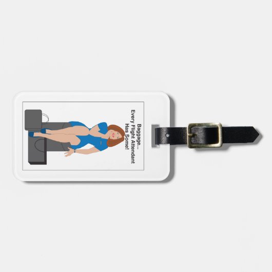 Flugbegleiter-Gepäck-Ingwer Gepäckanhänger (Vorderseite horizontal)