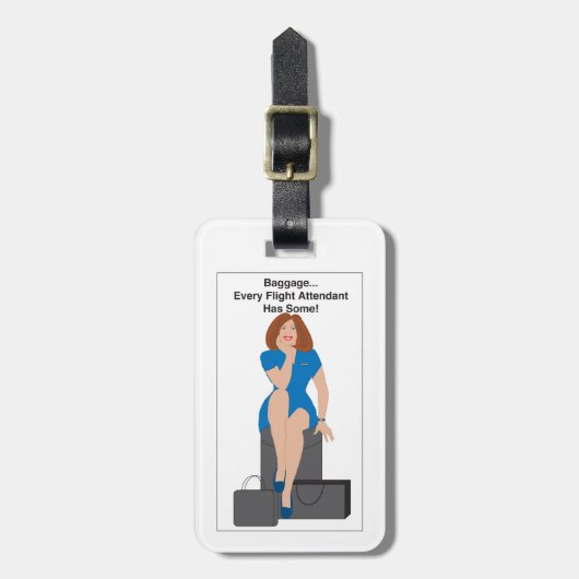 Flugbegleiter-Gepäck-Ingwer Gepäckanhänger (Vorderseite vertikal)