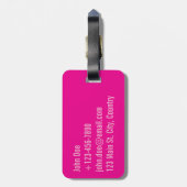 Flugbegleiter Gepäckanhänger (Rückseite vertikal)