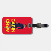 FLUGBEGLEITER-KABINEN-CREWstewardess-MELANIN Gepäckanhänger (Rückseite horizontal)