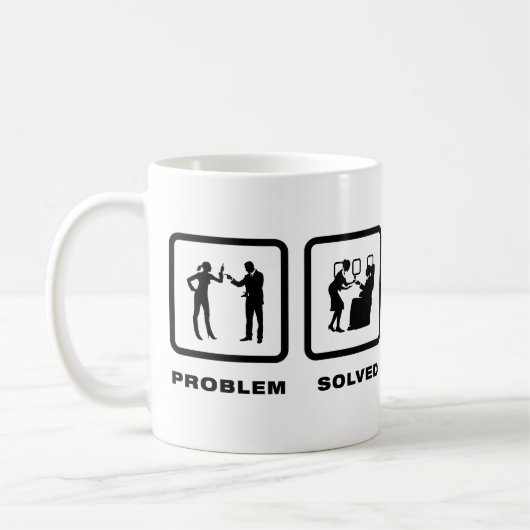 Flugbegleiter Kaffeetasse (Links)