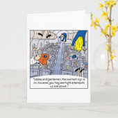 Flugbegleiter-Karte -- Herauf und ungefähr Karte (Gelbe Blume)