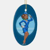 Flugbegleiter Keramik Ornament (Rechts)