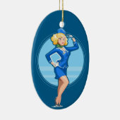 Flugbegleiter Keramik Ornament (Rechts)