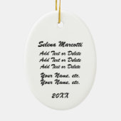 Flugbegleiter Keramik Ornament (Hinten)