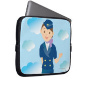 Flugbegleiter Laptopschutzhülle (Vorne Rechts)
