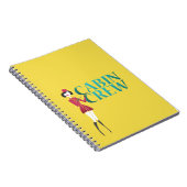 Flugbegleiter mit Typografie der Crew der Kabine Notizblock (Rechte Seite)